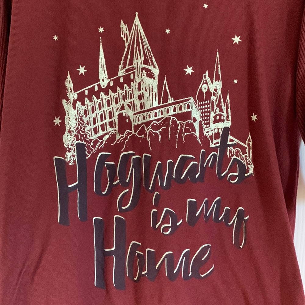 Harry Potter Maroon Hogwarts Nightgown S